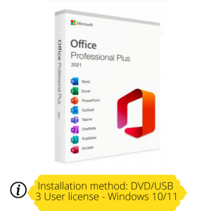 Microsoft Office 2021 Professional Plus LTSC – USB Installation – 3 devices